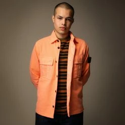 Stone Island Heavy Two Pocket Overshirt -Clothing popular shop op 612300 e
