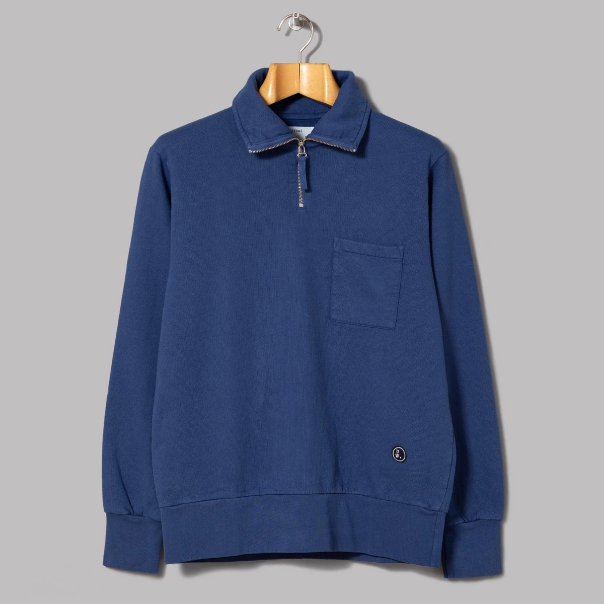 Universal Works Half Zip Sweatshirt 1 Universal Works Half Zip Sweatshirt