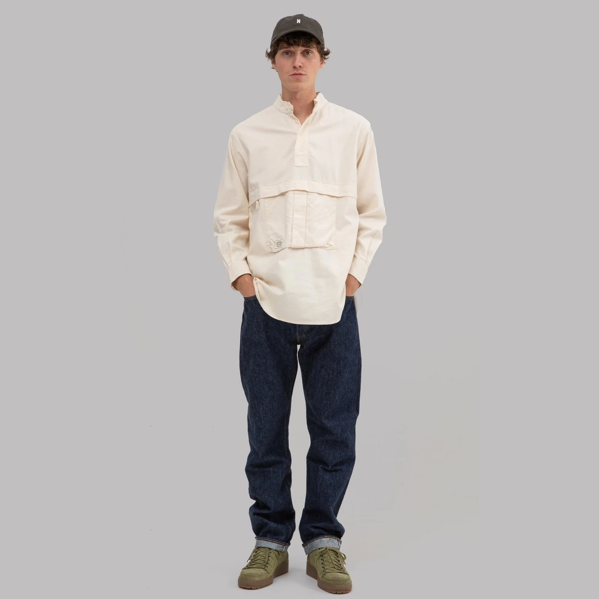 Snow Peak Takibi Light Denim Utility Pullover 6 Snow Peak Takibi Light Denim Utility Pullover - Image 6