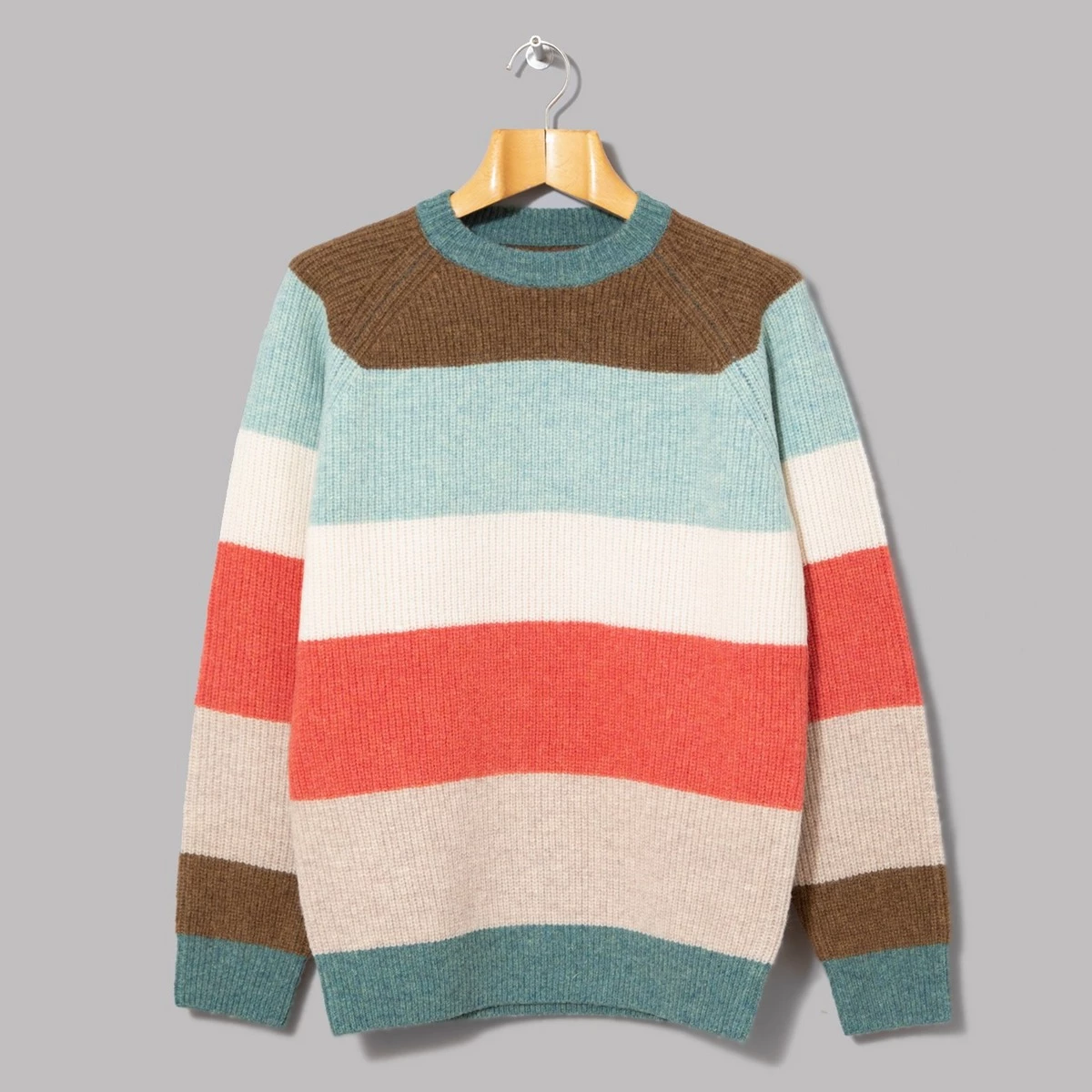 Beams Plus Crew Multi Stripe 5G 1 Beams Plus Crew Multi Stripe 5G